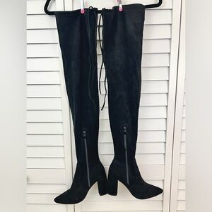 Azalea Wang Black Over-the-Knee Women's Boots Women’s SZ:8